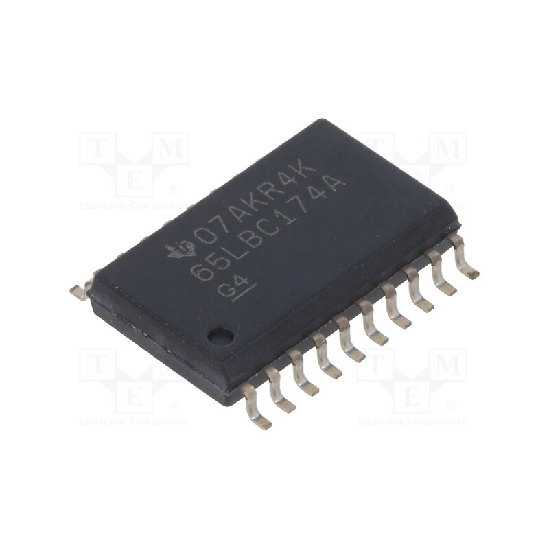 1 pcs x TEXAS INSTRUMENTS - SN65LBC174ADW - IC: interface, transceiver, RS422,RS485, 30Mbps, SO20