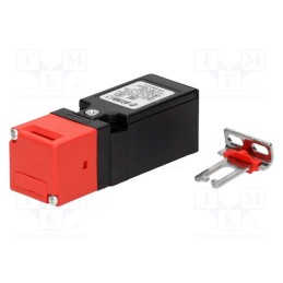 1 pcs x PIZZATO ELETTRICA - FR 692-D1 - Safety switch: key operated, FR, NC + NO, IP67, polymer, black,red