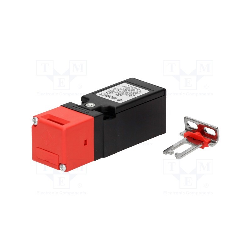 1 pcs x PIZZATO ELETTRICA - FR 692-D1 - Safety switch: key operated, FR, NC + NO, IP67, polymer, black,red