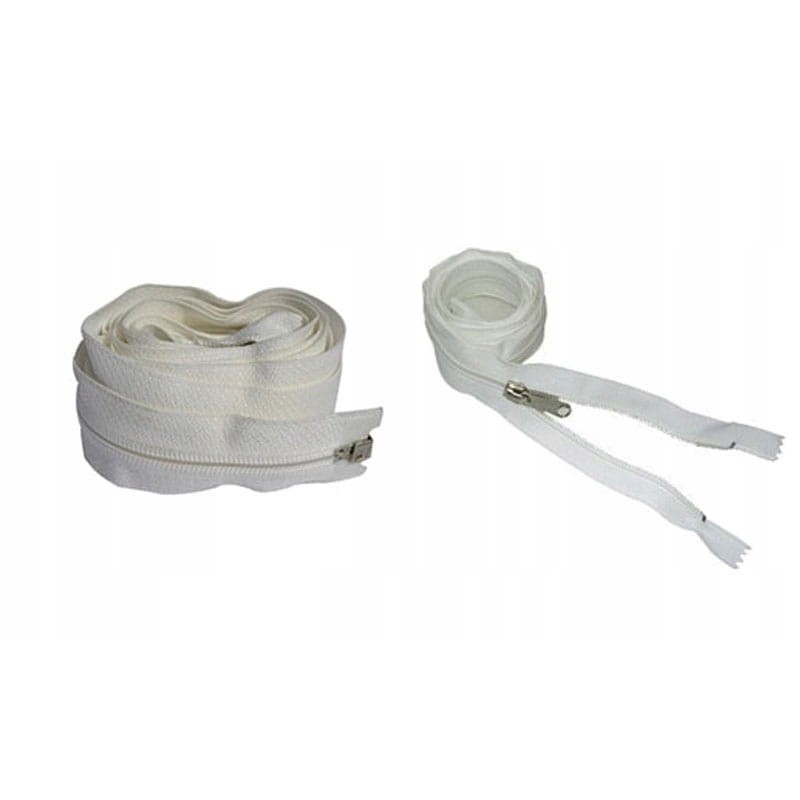 Zipper for the vestibule of the trailer tent, 280 cm, white