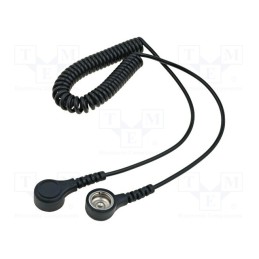 1 pcs x ELME - BOTTONE WIRE BOTTONE 15-10 - Connection cable, ESD,coiled, 1MΩ, 1.5m