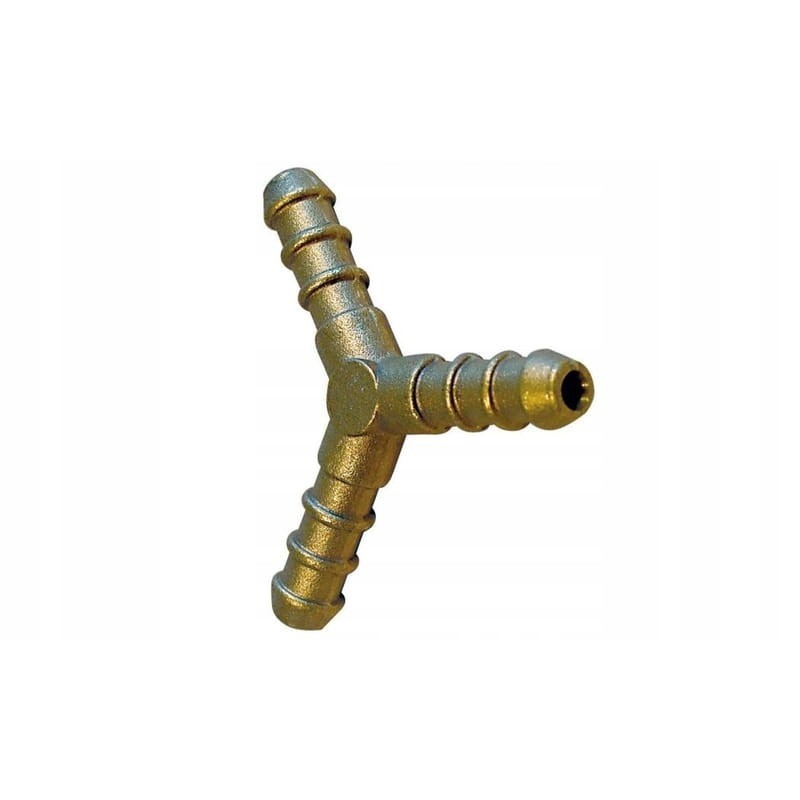 Brass connector for gas water and 8mm tee