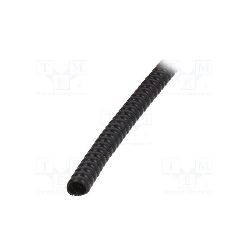 1 m x PARTEX - SP-08100KN0 - Spiral wrapping, PVC, black, L: 1m, -30÷60°C, SP, Features: flexible