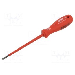 1 pcs x UNIOR - 616472 - Screwdriver, insulated, slot, 3,5x0,6mm, Blade length: 100mm
