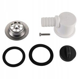 Sink drain, angle siphon, 19mm plug