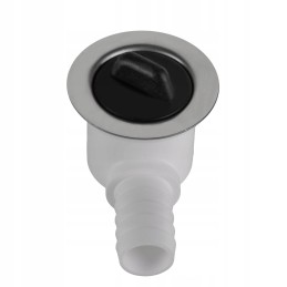 Sink drain, angle siphon, 19mm plug