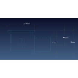 Sink drain, angle siphon, 19mm plug