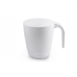 White coffee and tea mug, 300 ml