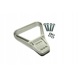 Screw-on bracket for flat rema forklift connectors