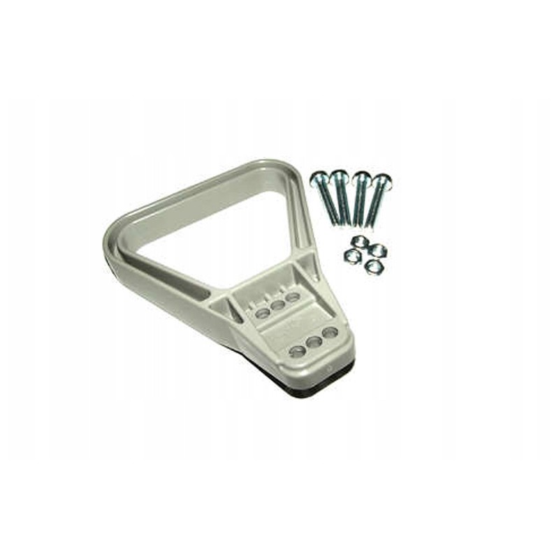 Screw-on bracket for flat rema forklift connectors