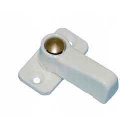 Locking the bolt of the entrance door to the camper's shower