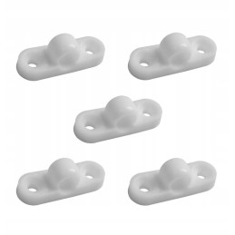 Plastic vestibule hook, white, 5 pcs. Brunner