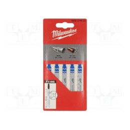 1 pcg x Milwaukee - 4932274652 - Hacksaw blade, metal, 55mm, 5pcs, Kind of holder: T