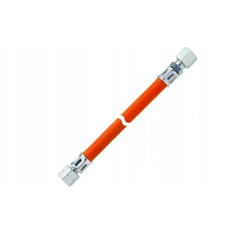 Gas hose 80cm din 4815 rvs 10mm