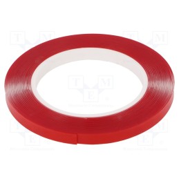 1 rol x - 7010 AKRYLOWA 1MM 7010-9MM-5.5M - Tape: fixing, W: 9mm, L: 5.5m, Thk: 1mm, double-sided, acrylic
