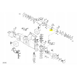 Steering piston rod Linde 351 392 393 3024902002