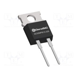 1 pcs x GeneSiC SEMICONDUCTOR - GC02MPS12-220 - Diode: Schottky rectifying, SiC, THT, 1.2kV, 2A, TO220-2,