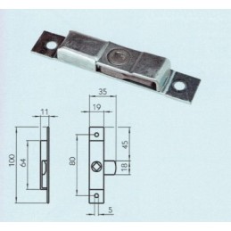 Solid galvanized deadbolt lock
