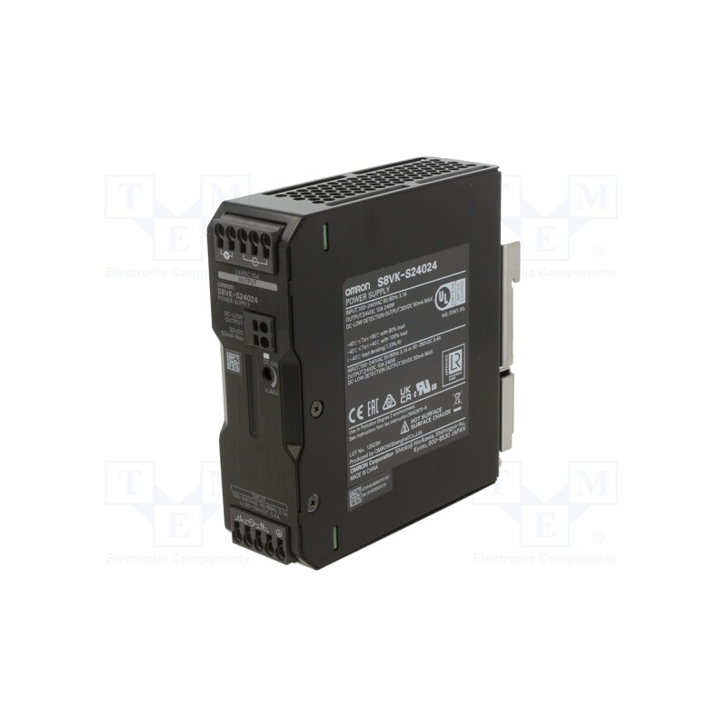 1 pcs x OMRON - S8VK-S24024 - Power supply: switched-mode, for DIN rail, 240W, 24VDC, 10A, OUT: 1