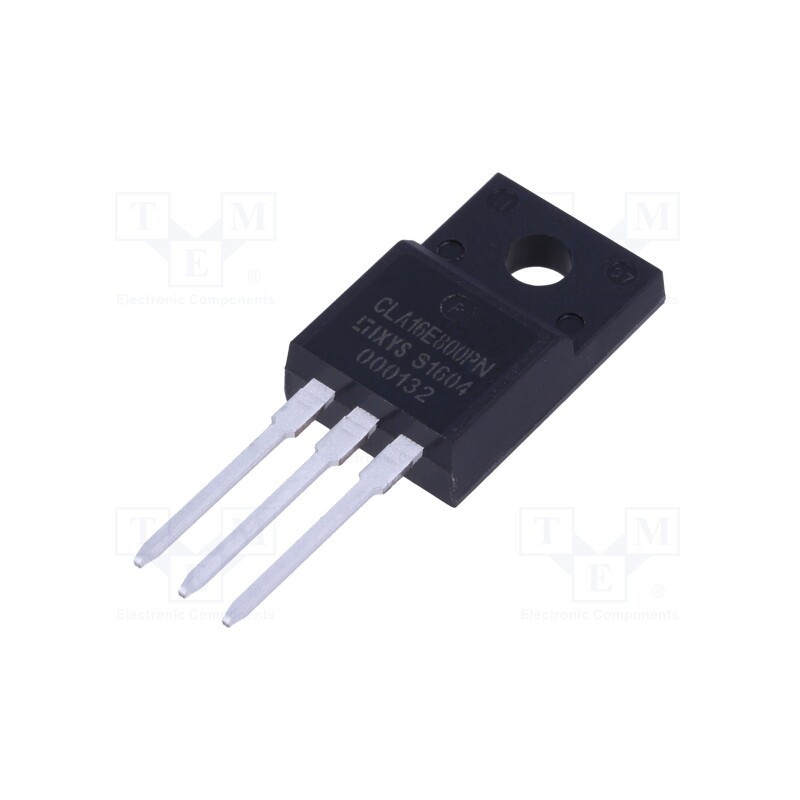 1 pcs x IXYS - CLA16E800PN - Thyristor, 800V, Ifmax: 16A, 10A, Igt: 50mA, TO220FP, THT,