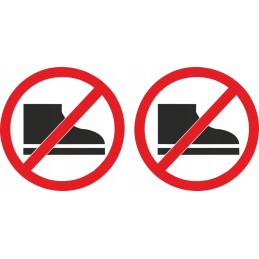 No entry stickers for caravans