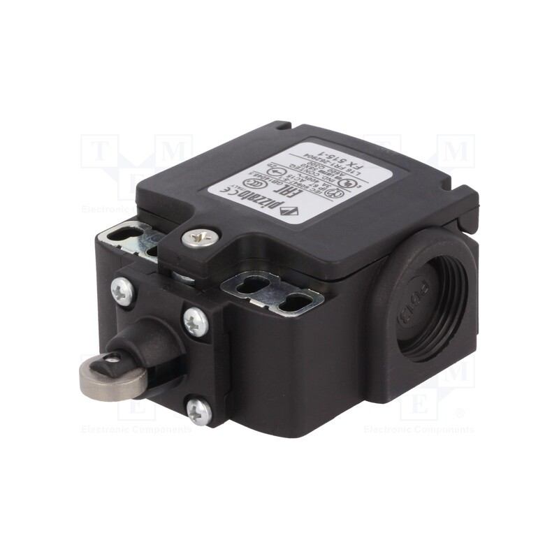 1 pcs x PIZZATO ELETTRICA - FX 515-R28 - Limit switch, steel roller Ø12mm, NO + NC, 10A, max.500VAC, IP67