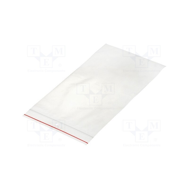 1 pcg x PLAST - PL.TOR150X250 - Self-seal bag, L: 250mm, Width: 150mm, Thick: 40um, polyetylene