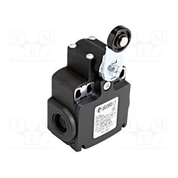 1 pcs x PIZZATO ELETTRICA - FX 531 - Limit switch, lever R 35mm, plastic roller Ø18mm, NO + NC, 10A
