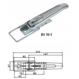 Set of side lock bv 10 1 with fastener bvg 10