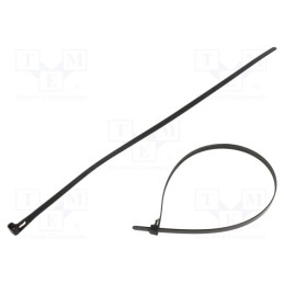 1 pcg x QOLTEC - 52235 - Cable tie, multi use, L: 400mm, W: 7.2mm, polyamide, black, 100pcs.