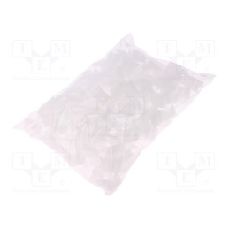 1 pcg x PAWBOL - H.7202 - Cable strap clip, white, L: 65mm, 100pcs, UP-22, Ø: 22mm