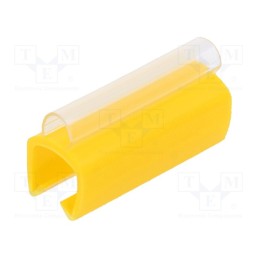 1 pcg x PARTEX - PTC50021A4 - Markers, Marking: empty, 6÷7.2mm, PVC, yellow, -30÷60°C, push-in