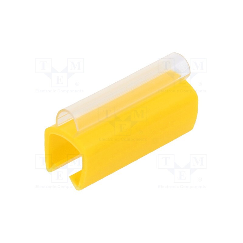 1 pcg x PARTEX - PTC50021A4 - Markers, Marking: empty, 6÷7.2mm, PVC, yellow, -30÷60°C, push-in