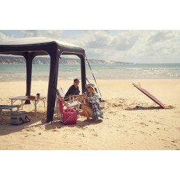 Free-standing awning vestibule dometic hub 2