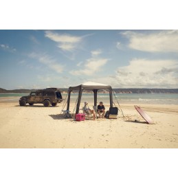 Free-standing awning vestibule dometic hub 2