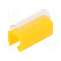 1 pcg x PARTEX - PTC40015A4 - Markers, Marking: empty, 5÷6.2mm, PVC, yellow, -30÷60°C, push-in