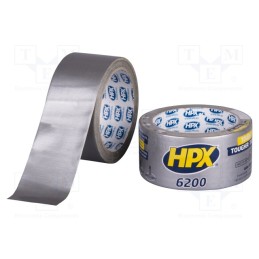 1 rol x HPX - CS5010 - Tape: duct, W: 48mm, L: 10m, Thk: 0.3mm, silver, natural rubber, 12%