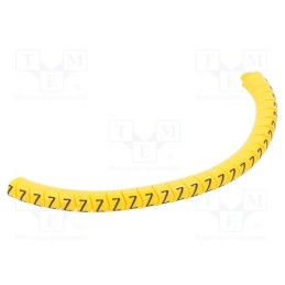 1 pcg x PARTEX - PA-10003PV40.Z - Markers, Marking: Z, 2.5÷5mm, PVC, yellow, -30÷60°C, leaded, PA-1
