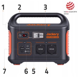 Portable power station jackery explorer 1000eu usb all cables