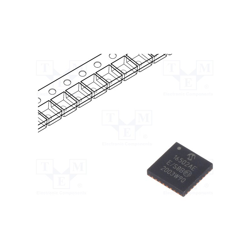 1 pcs x MICROCHIP TECHNOLOGY - MCP16502TAE-E/S8B - IC: PMIC, LDO,DC/DC converter, Uin: 2.7÷5.5VDC, 0.3÷1A, VQFN32