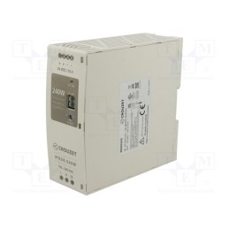 1 pcs x CROUZET - 89452242 - Power supply: switched-mode, for DIN rail, 240W, 24VDC, 10A, 93%