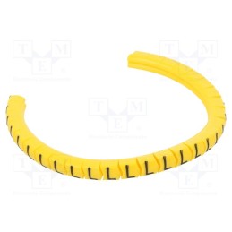 1 pcg x PARTEX - PA-02003PV40.L - Markers, Marking: L, 1.3÷3mm, PVC, yellow, -30÷60°C, leaded, PA-02