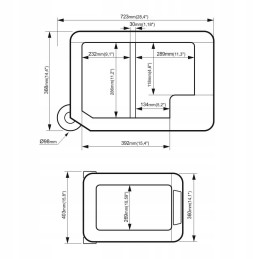 Yeticool tx36 gray dualzone compressor refrigerator