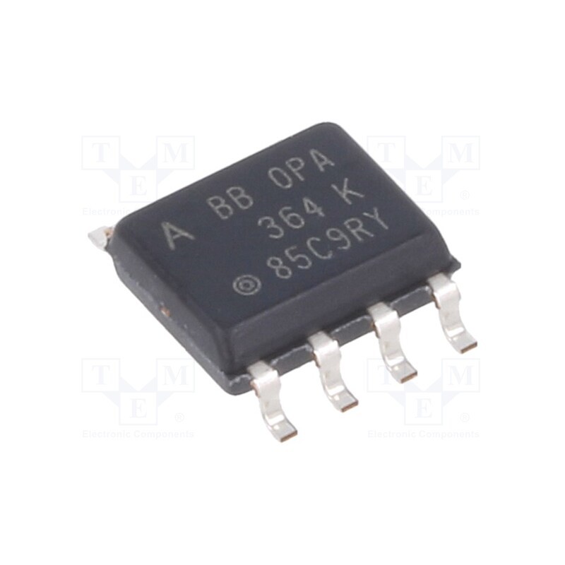 1 pcs x TEXAS INSTRUMENTS - OPA364AID - IC: operational amplifier, 7MHz, Ch: 1, SO8, IB: 10pA, Iio: 10pA