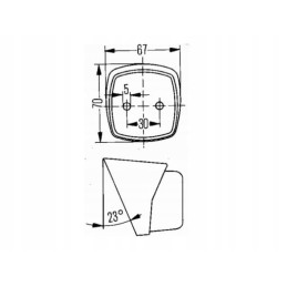 Front position lamp for hella turismus trailer