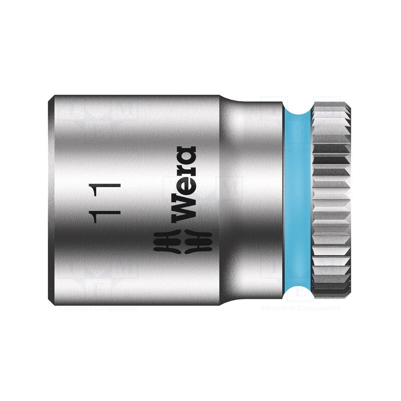 1 pcs x WERA - 5003510001 - Socket, 6-angles,socket spanner, HEX 11mm, 1/4', 23mm, Zyklop