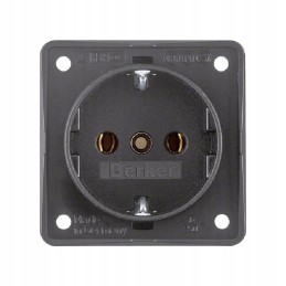 Berker 230v anthracite socket for a camper trailer
