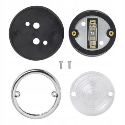 Position lamp white round 70mm retro proplus hq