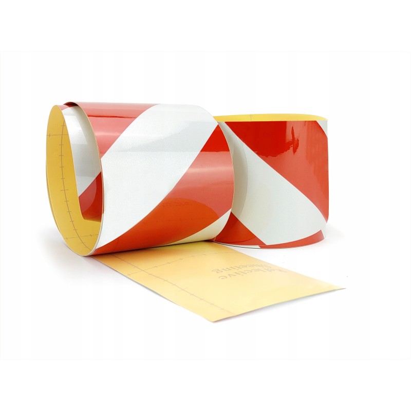Red and white reflective self-adhesive tape 10