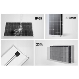 Solar photovoltaic panel 100w 18v set controller cables